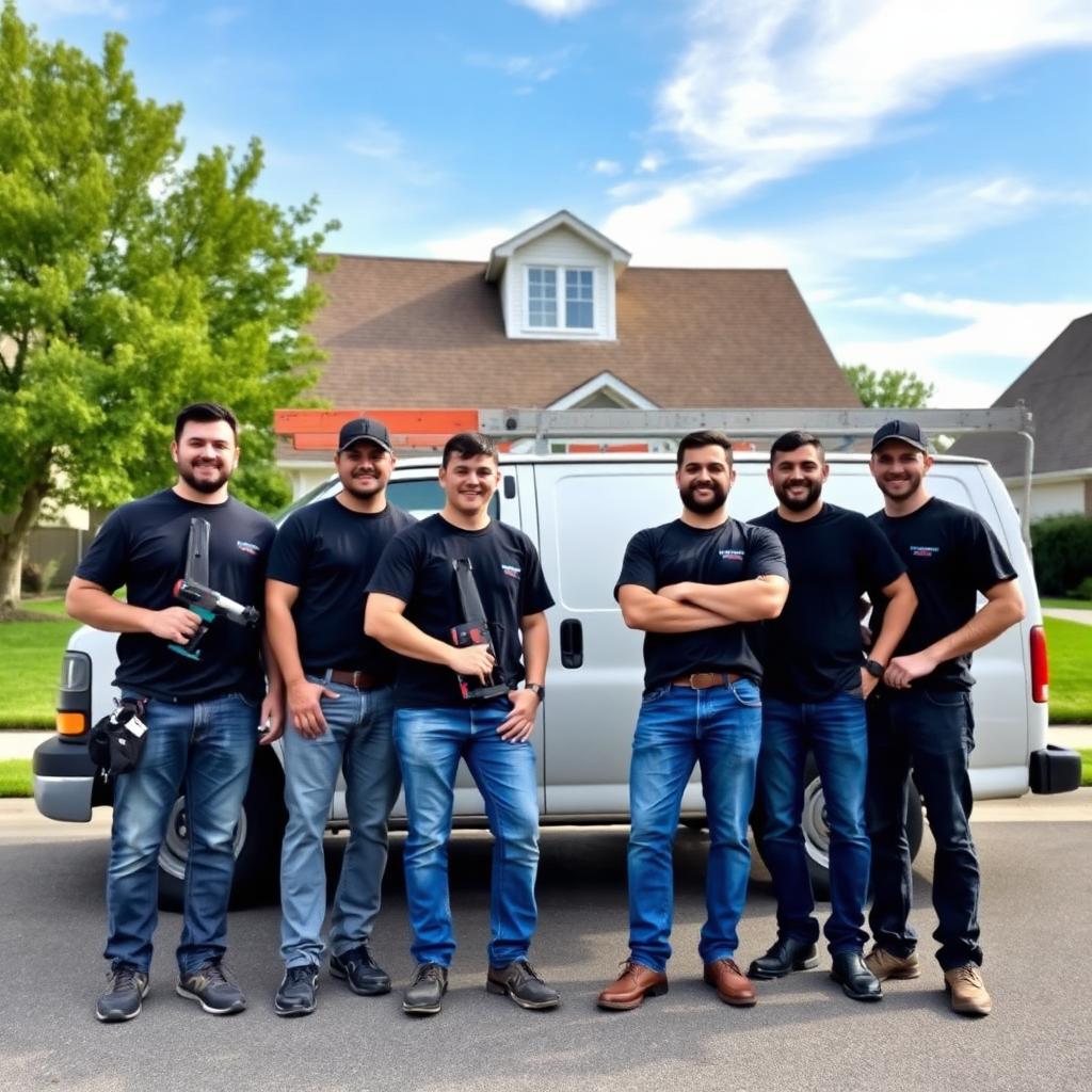 Good example: real crew, before/afters, testimonials